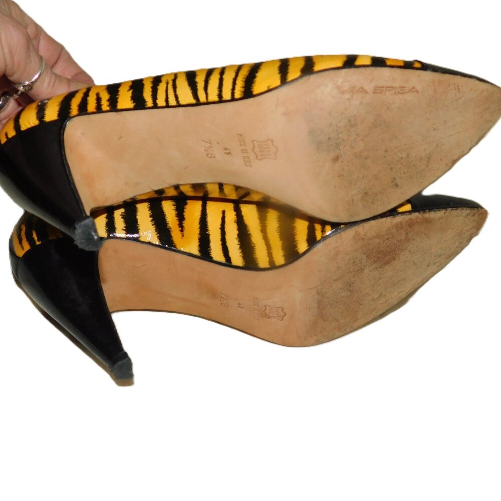 Via Spiga Animal Print Pumps Made In Italy Size 7.5B - Picture 8 of 8